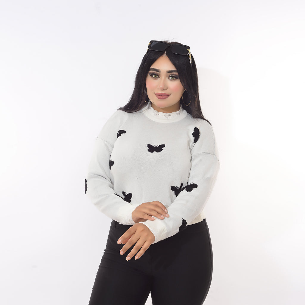 Butterfly Knit Sweater