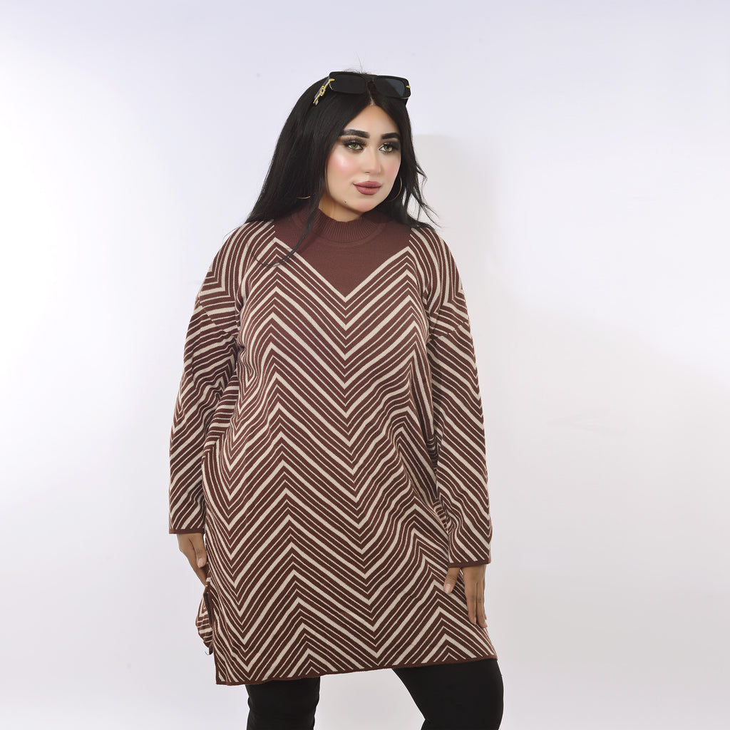 Brown Knit Dress