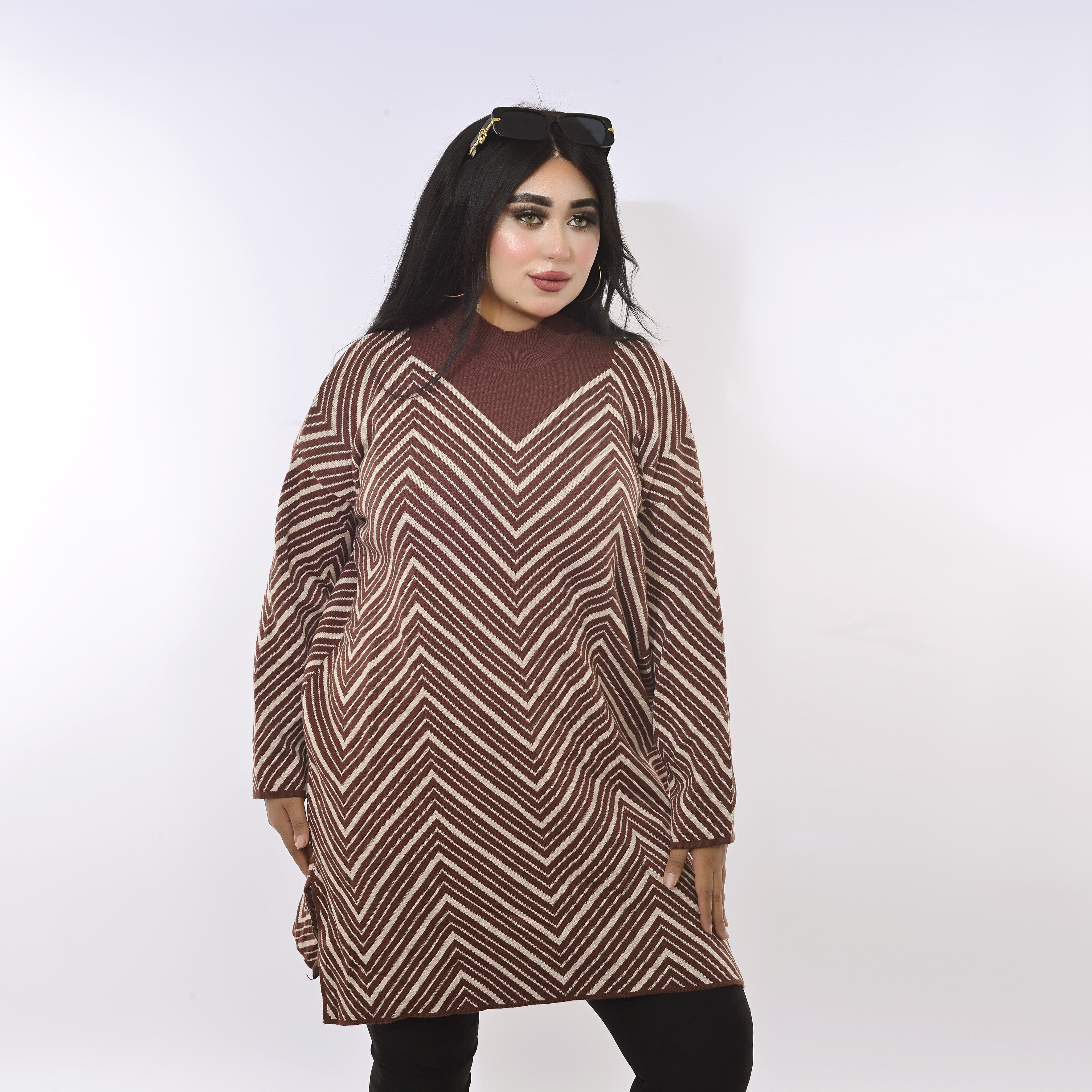 Brown Knit Dress