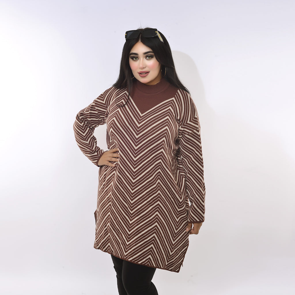 Brown Knit Dress