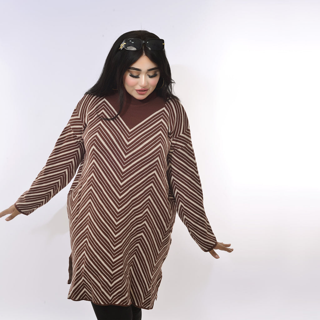 Brown Knit Dress