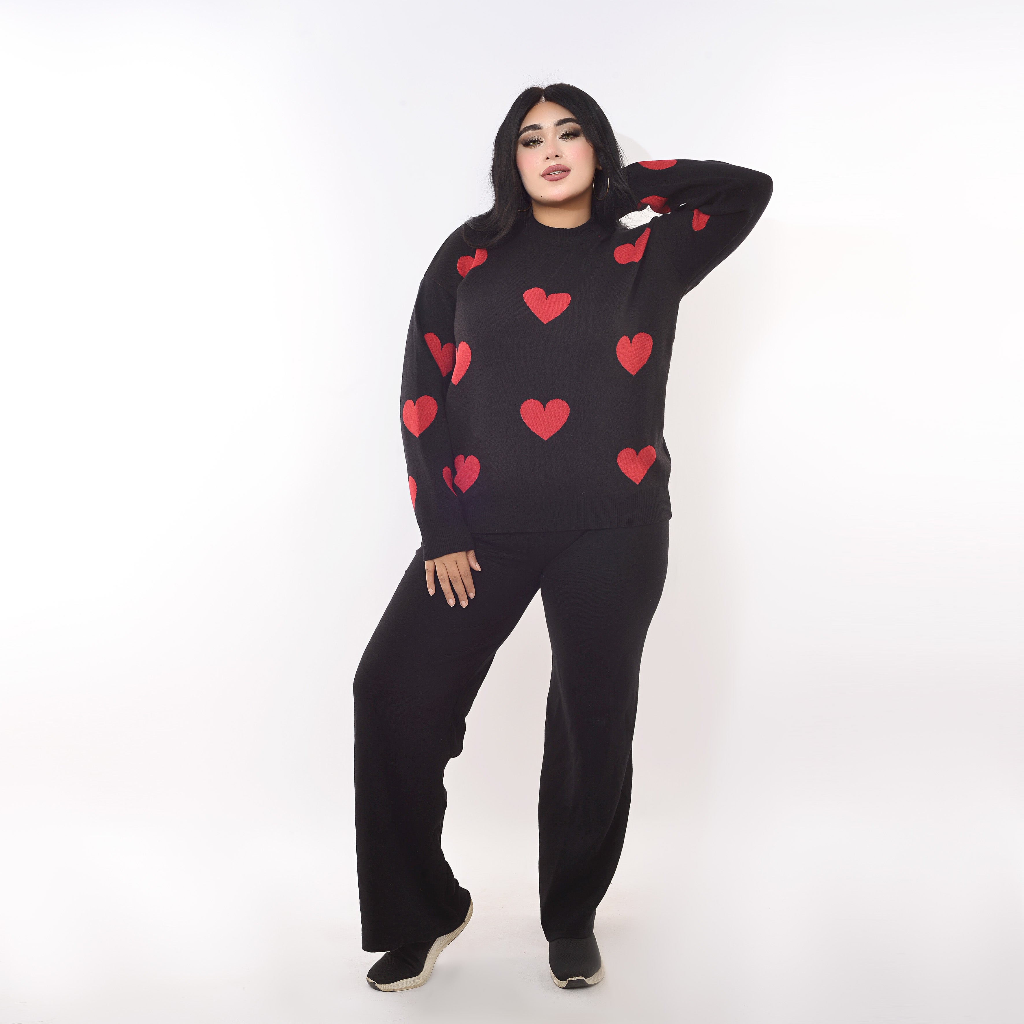 Cozy Heart Knit Set